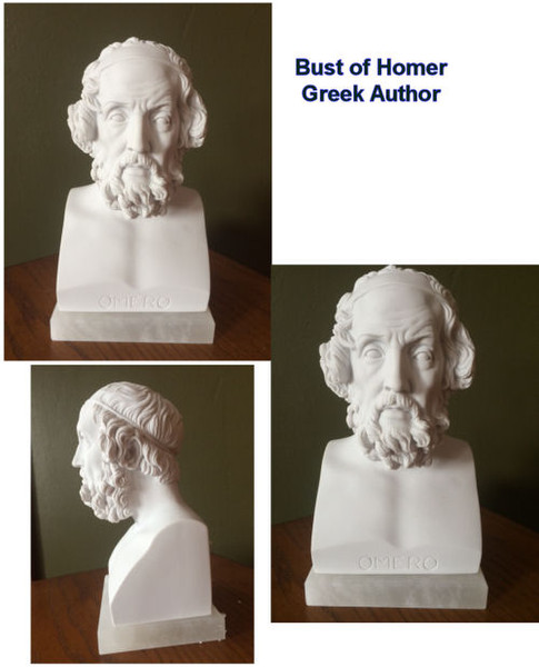 Homer Bust Marble Statue Greek Author
